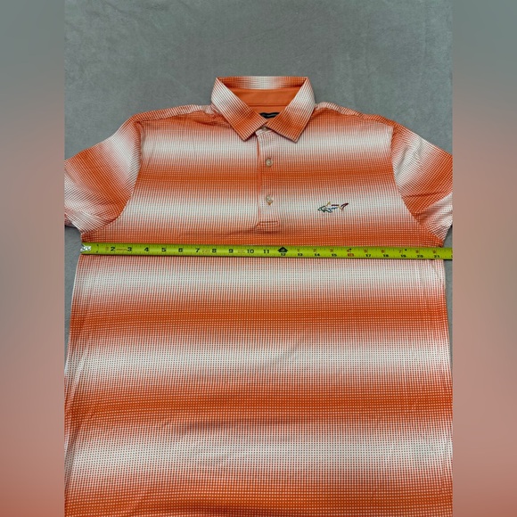 Greg Norman Golf Polo Men’s Medium Orange Performance Pima Cotton Short Sleeve - Picture 2 of 8